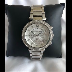 Michael Kors Pavé Silver-Tone Women’s Watch